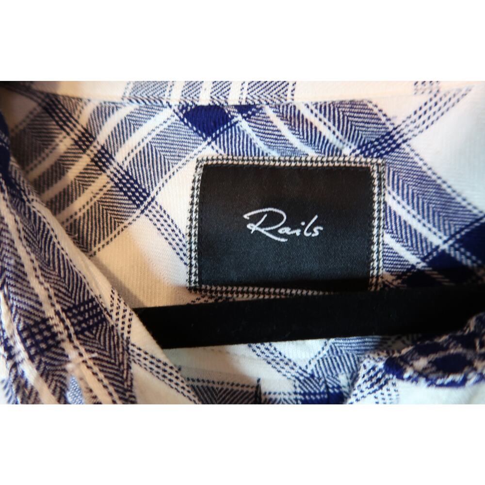 Rails White Sky Mauve Set Of 2 Plaid Flannel Slee… - image 4